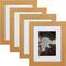 Craig Frames 4 Pack: Bauhaus 125 Distressed Gold Picture Frame with Mat
